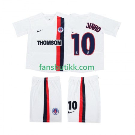 Fotballdrakt AC Milan RONALDINHO 10 2003 Barn Retro Bortetrøye 2002 Kortermet